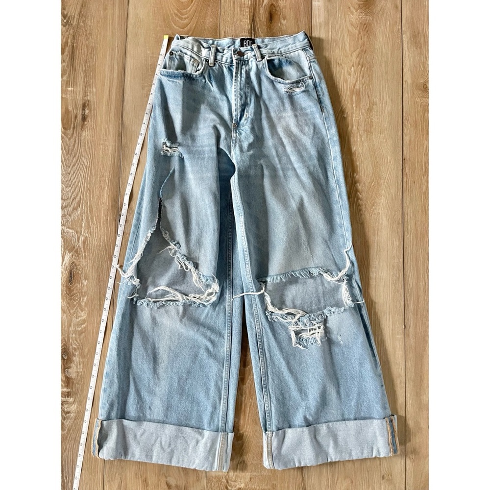 Urban Outfitters ๐บ BDG Baggy Skater Wide Leg Distressed Jeans - Picture 12 of 16
